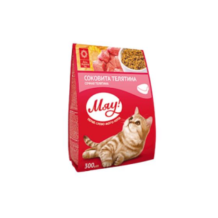 Мяу 300 г коти телятина Мяу 300 г коти телятина