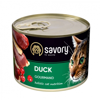Вологий корм для кішок Savory 200г - качка Вологий корм для кішок Savory 200г - качка