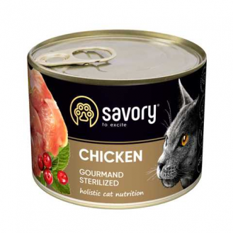 Корм Savory для стерилізованих котів курка 200г Корм Savory для стерилізованих котів курка 200г