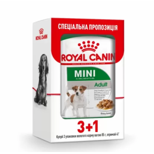 Роял Канін 85 г Mini Adult Gravy   (3+1)  Роял Канін 85 г Mini Adult Gravy   (3+1)
