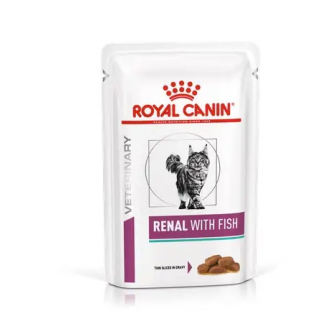 Вологий корм для котів Royal Canin RENAL CAT FISH підтримка функції нирок 85г Вологий корм для котів Royal Canin RENAL CAT FISH підтримка функції нирок 85г