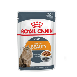 Вологий корм для дорослих кішок Royal Canin Intense Beauty Care, підтримка здоров'я шкіри та краси вовни 85 г Вологий корм для дорослих кішок Royal Canin Intense Beauty Care, підтримка здоров'я шкіри та краси вовни 85 г