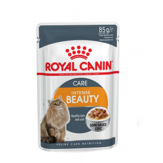 Вологий корм для дорослих кішок Royal Canin Intense Beauty Care, підтримка здоров'я шкіри та краси вовни 85 г Вологий корм для дорослих кішок Royal Canin Intense Beauty Care, підтримка здоров'я шкіри та краси вовни 85 г