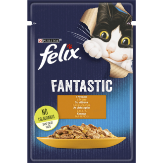 Вологий корм для котів Felix Fantastic 85 г - курка Вологий корм для котів Felix Fantastic 85 г - курка