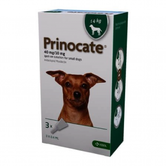Краплі на холку для собак KRKA «Prinocat», до 4 кг (ціна за 1шт)