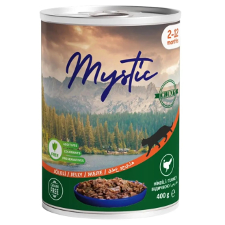 Вологий корм Mystic для кошенят шматочки індички в желе 400г Вологий корм Mystic для кошенят шматочки індички в желе 400г