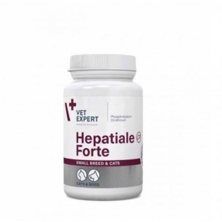 Харчова добавка для кішок та собак малих порід VetExpert Hepatiale Forte Small  для підтримки та захисту функцій печінки  40 капсул(ціна за 1шт)