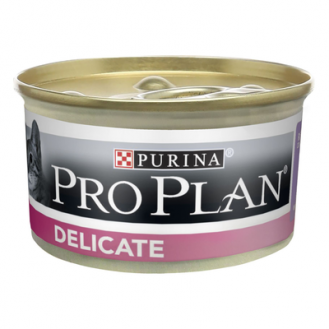 Вологий корм для котів з чутливим травленням Purina Pro Plan Delicate 85г -  індичка