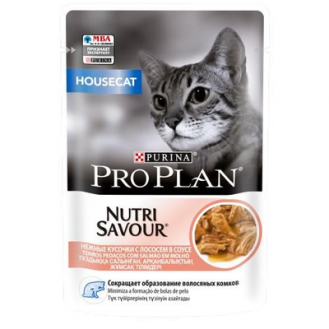 Вологий корм для котів Purina Pro Plan Adult Indoor 85г - лосось