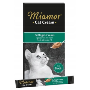 Ласощі для котів Miamor Cat Cream Geflugel - Cream з біотином (ціна за 1шт) Ласощі для котів Miamor Cat Cream Geflugel - Cream з біотином (ціна за 1шт)
