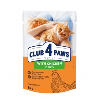 Вологий корм для котів Club 4 Paws Premium pouch 85 г - курка