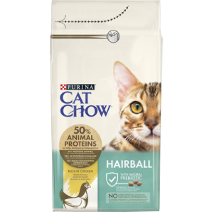Сухий корм для котів Cat Chow Hairball 1,5 кг — курка Сухий корм для котів Cat Chow Hairball 1,5 кг — курка