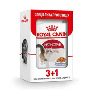 Роял Канін 85 г Instinctive Jelly (3+1)   Роял Канін 85 г Instinctive Jelly (3+1)