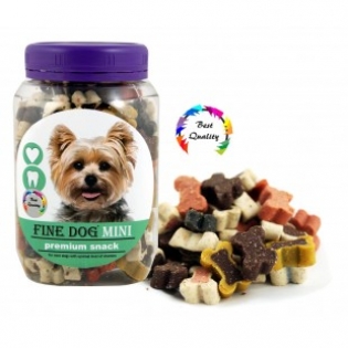 Ласощі для собак тренувальні Fine Dog 280 г- м'ясо, риба та злаки Ласощі для собак тренувальні Fine Dog 280 г- м'ясо, риба та злаки