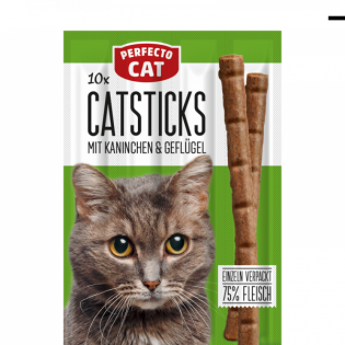 Ласощі для котів Perfecto палички Fine Cat - кролик/курка (ціна за 1шт)