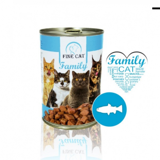 Вологий корм для котів Fine Cat консерва 415 г - риба