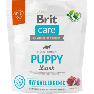 Сухий корм для цуценят всіх порід Brit Care Dog Hypoallergenic Puppy 1кг - ягня