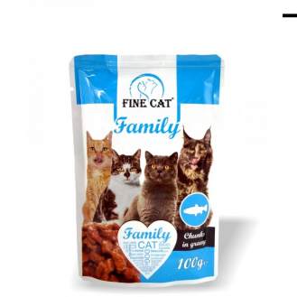 Вологий корм для котів Fine Cat 100 г - риба
