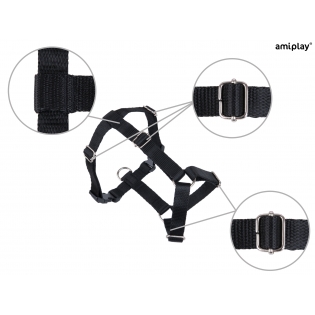 Шлейки Guard Samba L 35-60  50-75 x 2,5cm чорні  Шлейки Guard Samba L 35-60  50-75 x 2,5cm чорні
