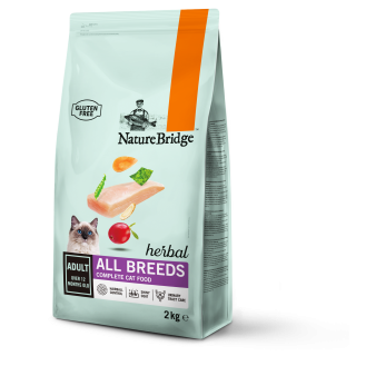 Сухий корм для дорослих котів Nature Bridge Herbal супер - преміум 2кг