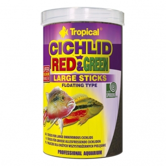 КОРМ для риб ТРОПІКАЛ Cichlid Red&Green Large Stick 1л/300г