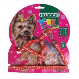 Шлея для йорка Tatrapet 1,0*22-45 см/120 мм