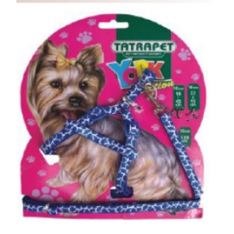 Шлея для йорка Tatrapet 1,0*22-45 см/120 мм