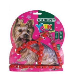 Шлея для йорка Tatrapet 1,0*22-45 см/120 мм