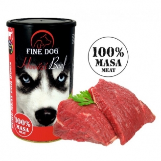 Вологий корм для собак Fine Dog консерва 1200 г - яловичина