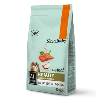 Сухий корм для краси собак на всіх стадіях життя Nature Bridge Herbal супер - преміум 400г