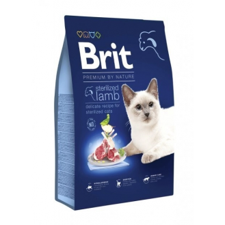 Корм  Brit Premium для котів Бай Нейчер Кет Стерилайзд ягня 300г 