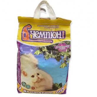 Наповнювач для котячих туалетів БАРС-ЧЕМПІОН №5 - дрібний з ароматом лісу 5кг (4шт/уп) (ціна за 1шт) Наповнювач для котячих туалетів БАРС-ЧЕМПІОН №5 - дрібний з ароматом лісу 5кг (4шт/уп) (ціна за 1шт)