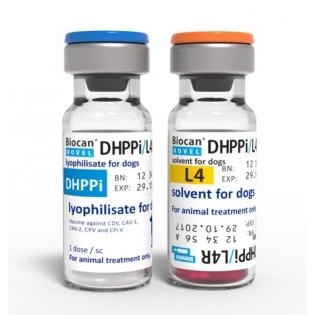 ВАКЦИНА БІОКАН Новел DHPPI+L4R 1мл ВАКЦИНА БІОКАН Новел DHPPI+L4R 1мл