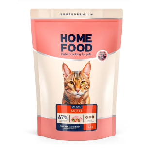 Сухий корм для котів  Home Food  Adult 1,6 кг - курка та креветки Сухий корм для котів  Home Food  Adult 1,6 кг - курка та креветки