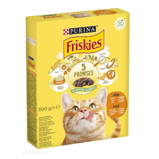 Сухий корм для котів Friskies 300г - курка та овочі Сухий корм для котів Friskies 300г - курка та овочі