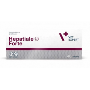 Харчова добавка для котів та собак VetExpert Hepatiale Forte для підтримки та захисту функцій печінки 40 таблеток(ціна за 1шт)