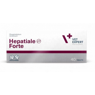 Харчова добавка для котів та собак VetExpert Hepatiale Forte для підтримки та захисту функцій печінки 40 таблеток(ціна за 1шт)