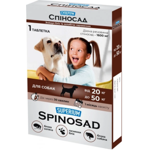 Таблетки для собак  Superium Spinosad від 20-50кг