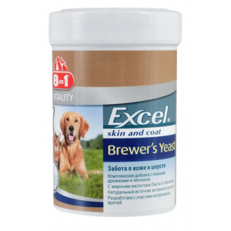 Пивні дріжджі для собак великих порід 8in1 Excel Brewers Yeast Large Breed  таблетки 80 шт(ціна за 1шт)