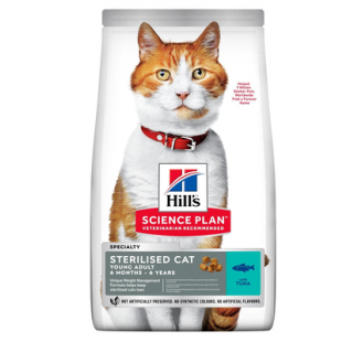 Сухий корм для стерилізованих кішок Hill's Science Plan Sterilised Cat Young Adult 300г - тунець