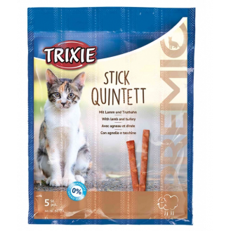 Ласощі Trixie Premio Quadro-Sticks для кішок - ягня та індичка (ціна за 1шт) Ласощі Trixie Premio Quadro-Sticks для кішок - ягня та індичка (ціна за 1шт)