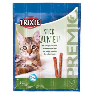 Ласощі Палички для котів TRIXIE - Quadro-Sticks птах/печінка (ціна за 1 шт)