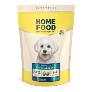 Гіпоалергенний сухий корм для собак дрібних порід Home Food Adult Mini 700 г - форель та рис
