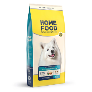 Гіпоалергенний сухий корм для собак середніх порід Home Food 10 кг - форель та рис ( ціна за 1 кг )