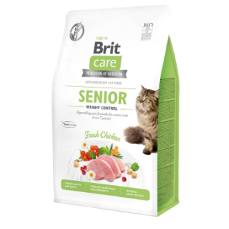 Корм Brit Care для котів Грейн Фрі Сеньйор Вейт Контрол 400г