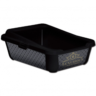 Туалет Tommi Hercules Luxurious з бортом 50 см -  чорний