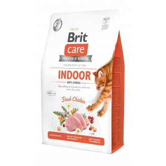 КОРМ Brit Care д/котів Грейн Фрі Індор Анті-Стрес 400г 171303 540860