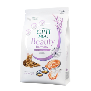 Сухий корм для кішок Optimeal Beauty  4 кг - морепродукти (ціна за 1кг)