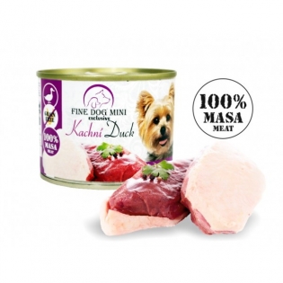 Вологий корм для собак Fine Dog консерва 200 г - качка