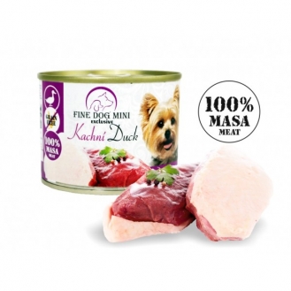 Вологий корм для собак Fine Dog консерва 200 г - качка